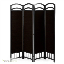  4 paneles sötétbarna paraván - 180 * 182 cm bútor