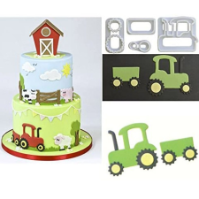  4 RÉSZES FONDANT KISZÚRÓ - TRAKTOR sütés és főzés