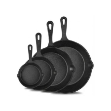  4 Részes Öntöttvas Serpenyő Készlet 15VQ3W4V4 edény