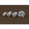  4 részes ötágú csillag fondant kiszúró készlet