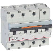  4D 100A 25kA Legrand DX3 409854 kismegszakító villanyszerelés