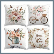  4db Tavaszi hangulatú párnahuzat 45x45cm 601100094769050 lakástextília