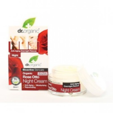 Dr. Organic bio rózsa éjszakai krém - 50ml bőrápoló szer