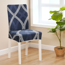 4Home Elegant elasztikus székhuzat kék , 45-50 cm, 2 db-os szett lakástextília