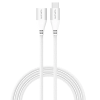 4smarts Extension USB-C apa - USB-C anya Adat és töltő kábel - Fehér (1.5m)