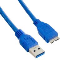 4world 08963 USB 3.0 adat- és töltőkábel 1.8m Kék (08963) kábel és adapter