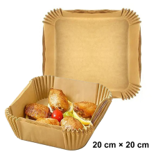 50 darabos sütő papír forrólevegős sütőhöz – Négyzet – 20 cm × 20 cm konyhai eszköz