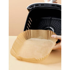  50 db Air Fryer szögletes sütőpapír forrólevegős sütőhöz sütés és főzés