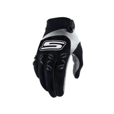 50 MX S-Line homologizált kesztyű, fekete / fehér - S méret motoros kesztyű