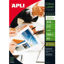 APLI Fotópapír, lézer, A4, 210 g, fényes, kétoldalas, APLI "Premium Laser" fotópapír