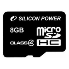 Silicon Power microSDHC 8GB Class 4 memóriakártya