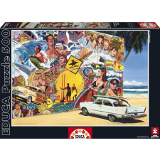 Educa 500 db-os puzzle - Szörfös falfestmény (15968) puzzle, kirakós