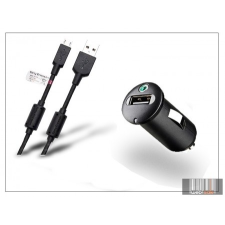 Sony Ericsson gyári USB szivargyújtós töltő adapter + micro USB adatkábel - 5V/1,2A - AN400+EC450 (csomagolás nélküli) mobiltelefon kellék