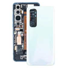  550500006S1L Gyári akkufedél hátlap - burkolati elem Xiaomi Mi Note 10 Lite, fehér mobiltelefon, tablet alkatrész
