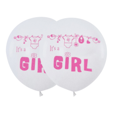 5 darabos latex lufi szett – Babaváró – It’s a girl – 30 cm party kellék