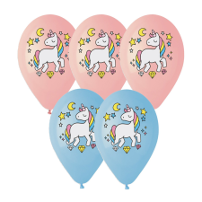  5 darabos latex lufi – Unikornis party kellék