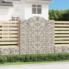  5 db íves horganyzott vas gabion kosár 200x30x220/240 cm