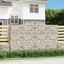 5 db íves horganyzott vas gabion kosár 300x50x180/200 cm kerti tárolás