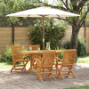  5 részes kerti étkező szett tömör teakfából