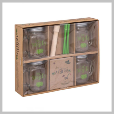  5 részes Mojito Bögre Készlet – Üveg poharakkal és kiegészítőkkel 152002 bögrék, csészék