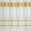  (5 szín) Tercia csíkos fényáteresztő függöny - Fehér alapon arany és fehér csík -320cm