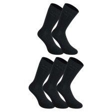 5PACK fekete bambusz hosszú Styx zokni (5HB960) S férfi zokni