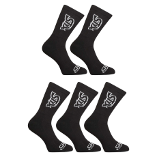  5PACK fekete hosszú Styx zokni (5HV960) M