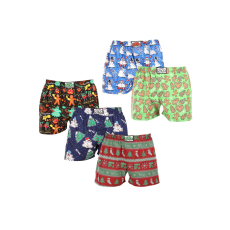  5PACK férfi bő szárú boxeralsók Styx art klasszikus gumipánt többszínű (5A1408134) XXL