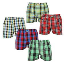 5PACK férfi bő szárú boxeralsók Styx klasszikus gumipánt többszínű (5A102129) L férfi alsó