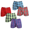  5PACK férfi bő szárú boxeralsók Styx klasszikus gumipánt többszínű (5A103135) XL