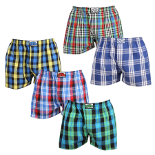  5PACK férfi bő szárú boxeralsók Styx klasszikus gumipánt többszínű (5A103640) L férfi alsó