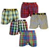  5PACK férfi bő szárú boxeralsók Styx sportos gumipánt többszínű (5B0177621) M