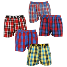 5PACK férfi bő szárú boxeralsók Styx sportos gumipánt többszínű (5B0987351) L férfi alsó