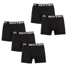  5PACK Férfi boxeralsó Benysøn fekete (4004) M férfi alsó