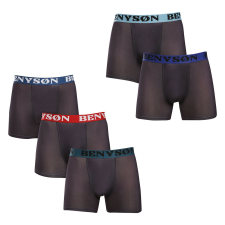 5PACK Férfi boxeralsó Benysøn fekete (7124) L férfi alsó