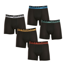  5PACK Férfi boxeralsó Gianvaglia fekete (GVG-5008) M