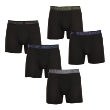5PACK Férfi boxeralsó Gianvaglia fekete (GVG-5014) L férfi alsó