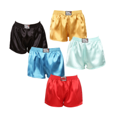5PACK női bő szárú boxeralsók Styx klasszikus gumipánt szatén többszínben (5L0635072) S női alsó