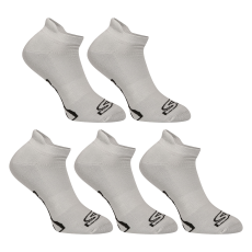  5PACK zokni Styx alacsony szürke (5HN1062) XL