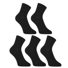 5PACK zokni Styx bokazokni bambusz fekete (5HBK960) M férfi zokni