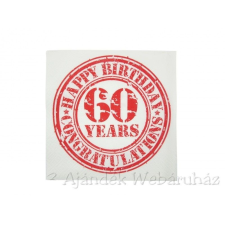  60. Happy Birthday szalvéta, 20 db-os konyhai eszköz