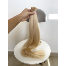  65cm, 200g, szőke, mikrogyűrűhöz előkészített, prémium minőségű haj póthaj