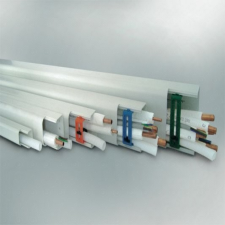  65x50 mm / 2 méter, Dekorcsatorna, fedéllel, fehér, fóliázott (CANALPLAST) klíma kisháztartási gépek kiegészítői