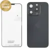  661-35700 Gyári Apple iPhone 15 Pro Fekete (Black Titanium) akkufedél üveg hátlap, kamera lencse
