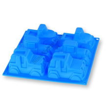  6 adagos autó alakú szilikon muffin sütőforma edény