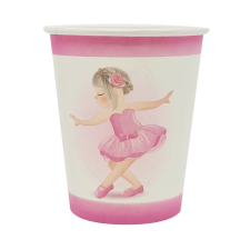 6 darabos papír pohár – Balerina party kellék