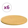  6 db bambusz vágódeszka Ø30 x 1,5 cm