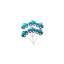  6 db kék autós muffin díszítő pálcika sütés és főzés