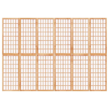 6-paneles japán stílusú összecsukható paraván 240 x 170 cm bútor