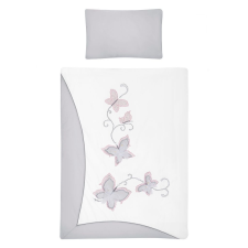  6-részes ágyneműhuzat Belisima Butterfly 100/135 szürke babaágynemű, babapléd